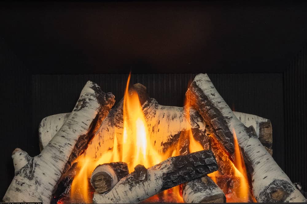 Horizon Gas Fireplace Birch Logs