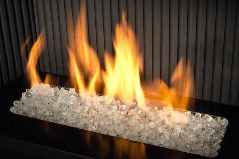 Valor G4 Gas Fireplace Insert Murano Glass