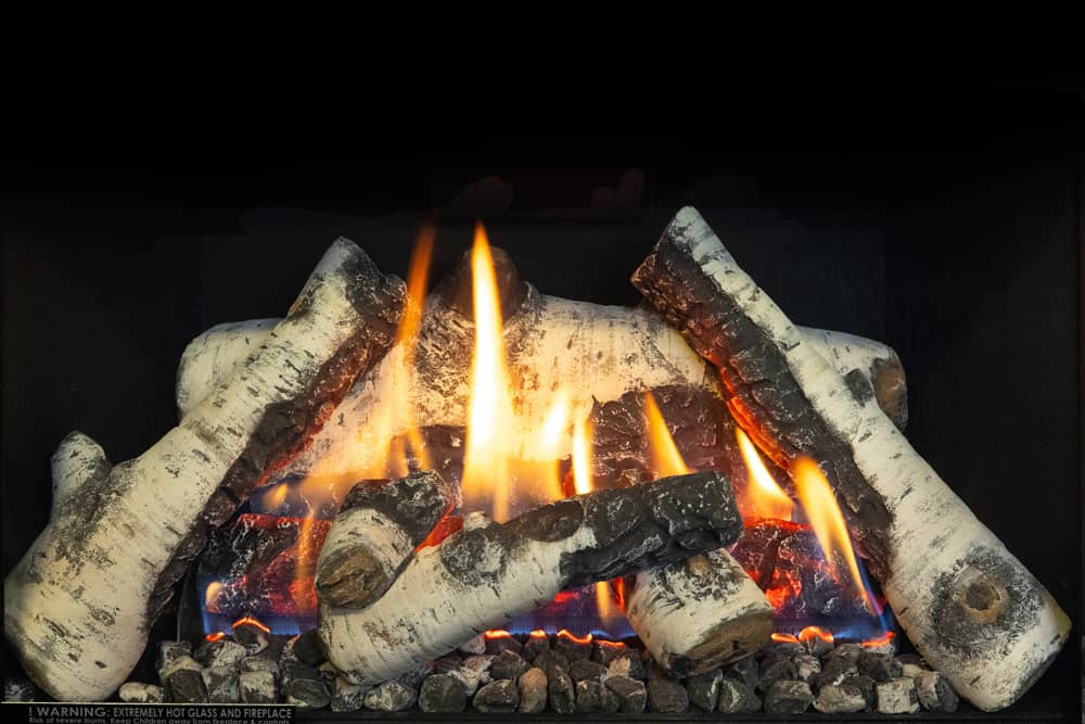 Valor Madrona Gas Stove Birch Logs