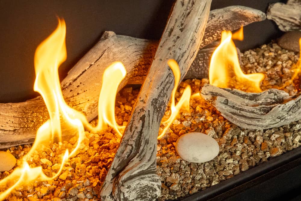 Valor LT2 Gas Fireplace Driftwood Logs